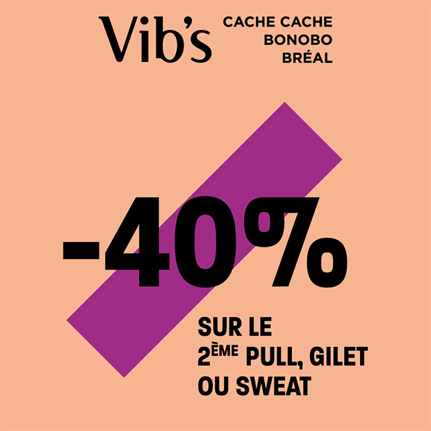 Opération Tricot chez Vib's : -40%* sur une sélection tricot rien que pour vous !