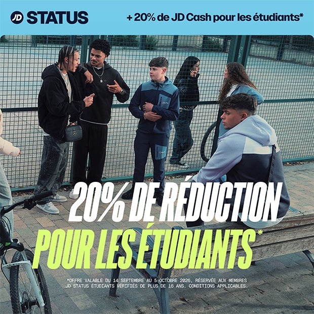 JD SPORT 20% de réduction pour les étudiants