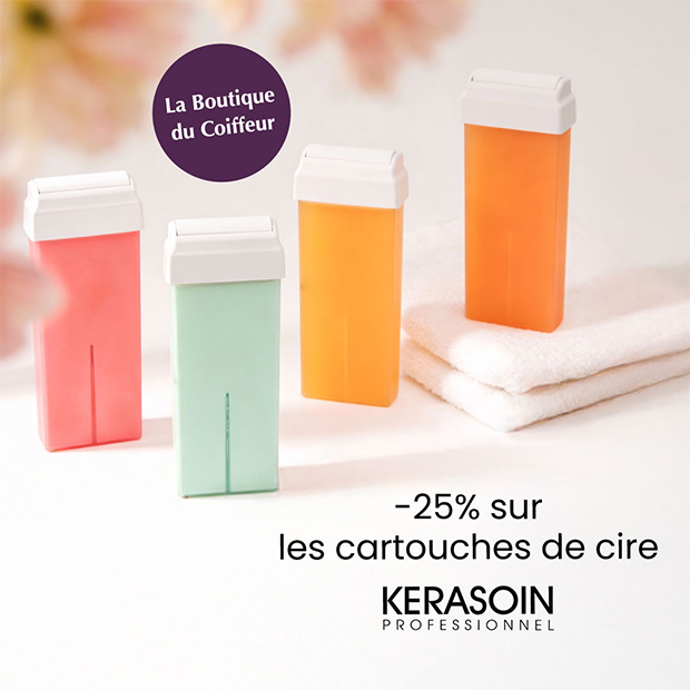 -25% sur les cartouches de cire KERASOIN